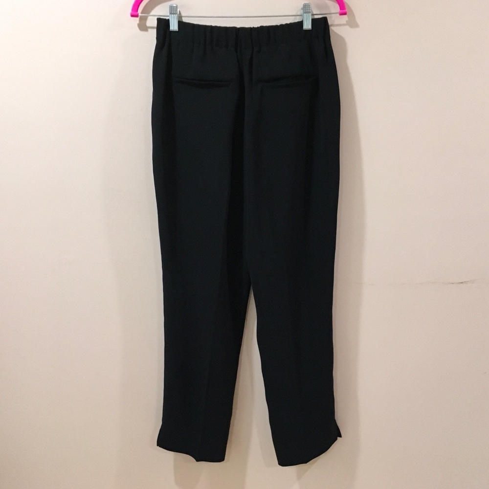 J. Crew Pants Women's 4 Black Matte Crepe 365 Pull On Easy Elastic Waist #G7462 - Picture 4 of 9
